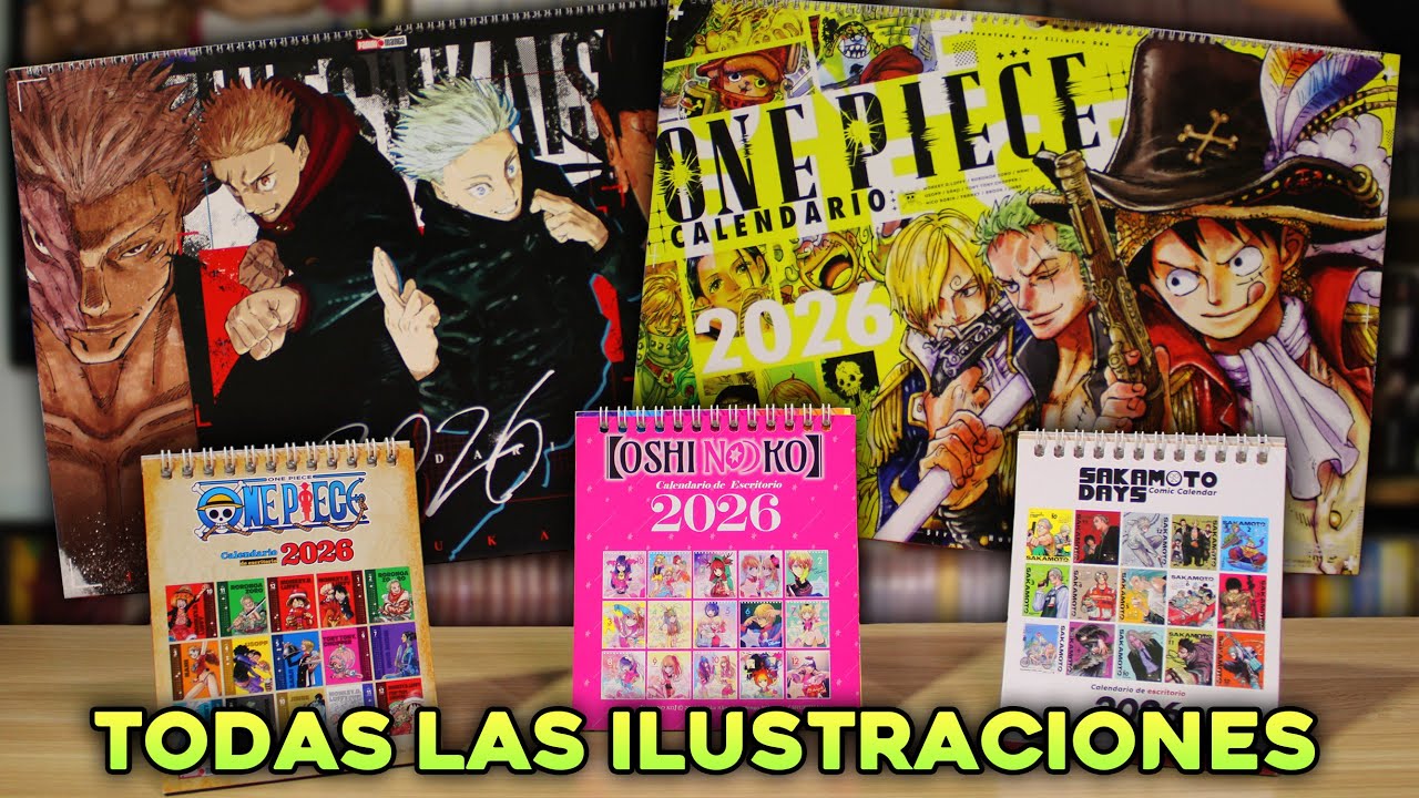 Los Calendarios 2026 de Panini Manga Mx