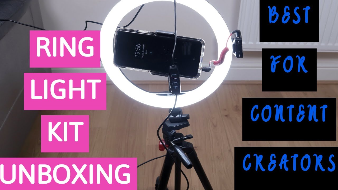 GooFoto 11 inch LED Ring Light Kit Unboxing & Review
