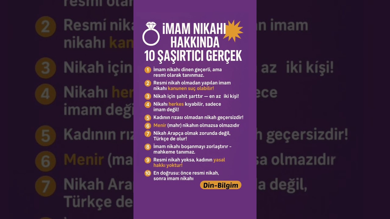 İmam Nikahı Hakkında Şaşırtıcı Gerçekler! 