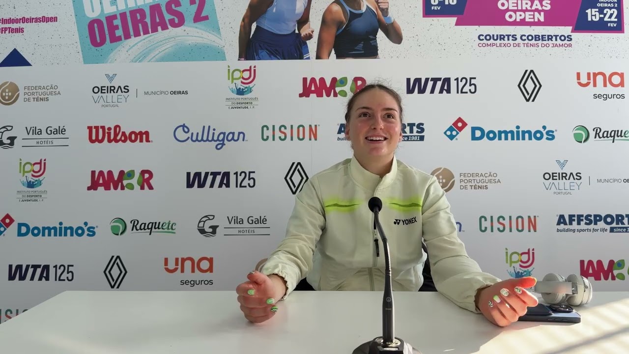 Conferência de imprensa de Teodora Kostovic — QF Women's Indoor Oeiras Open 2