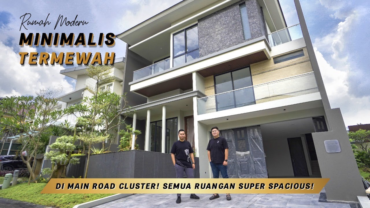 Rumah Modern Minimalis Termewah di Main Road Cluster! Semua Ruangan Super Spacious!
