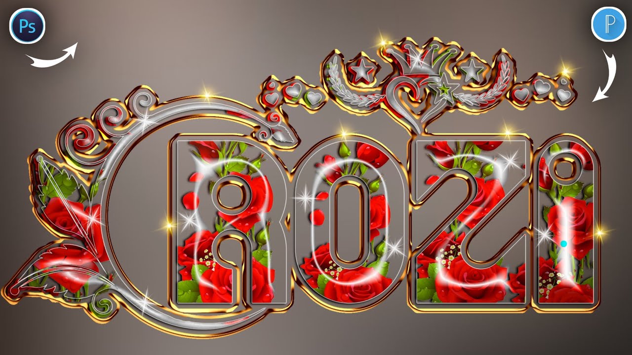 Glass Font Dp Editing 2023 | How To Make New Colorful Glass Font In Ps Touch PixelLab Ps Cc | Glass