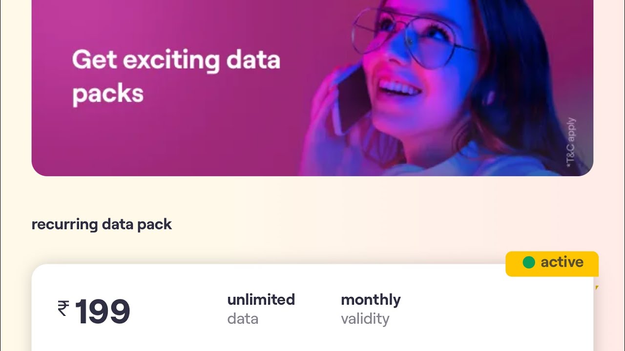 Vi postpaid 199 Rs unlimited data  for 1 month Plan cheapest unlimited data plan in india