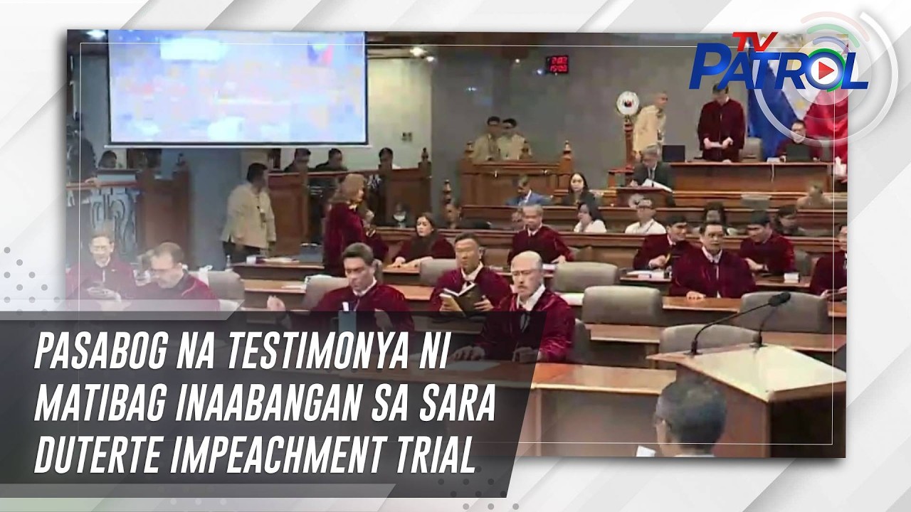 Pasabog na testimonya ni Matibag inaabangan sa Sara Duterte impeachment trial | TV Patrol