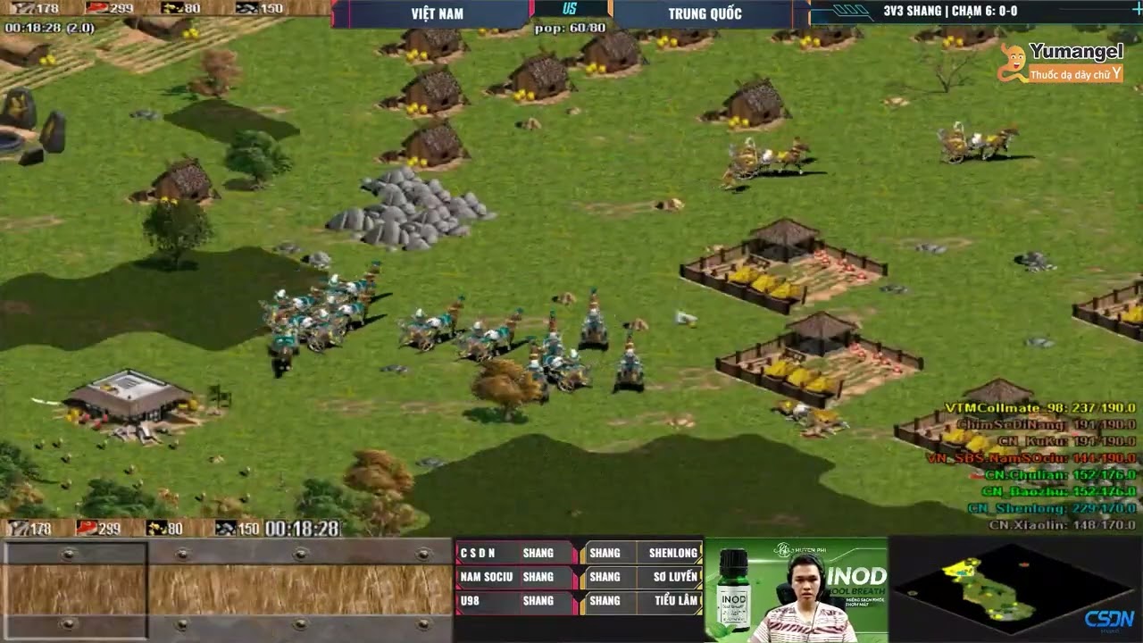 Team Chim Sẻ Đi Nắng vs Team ShenLong | 3v3 Shang | 14/04/2023 #aoe #chimsedinang