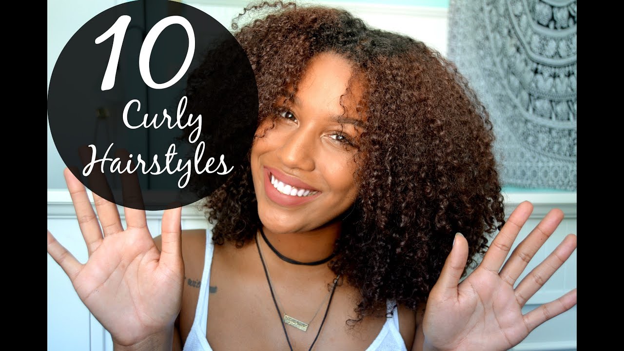 10 EASY Hairstyles for Curly Hair!