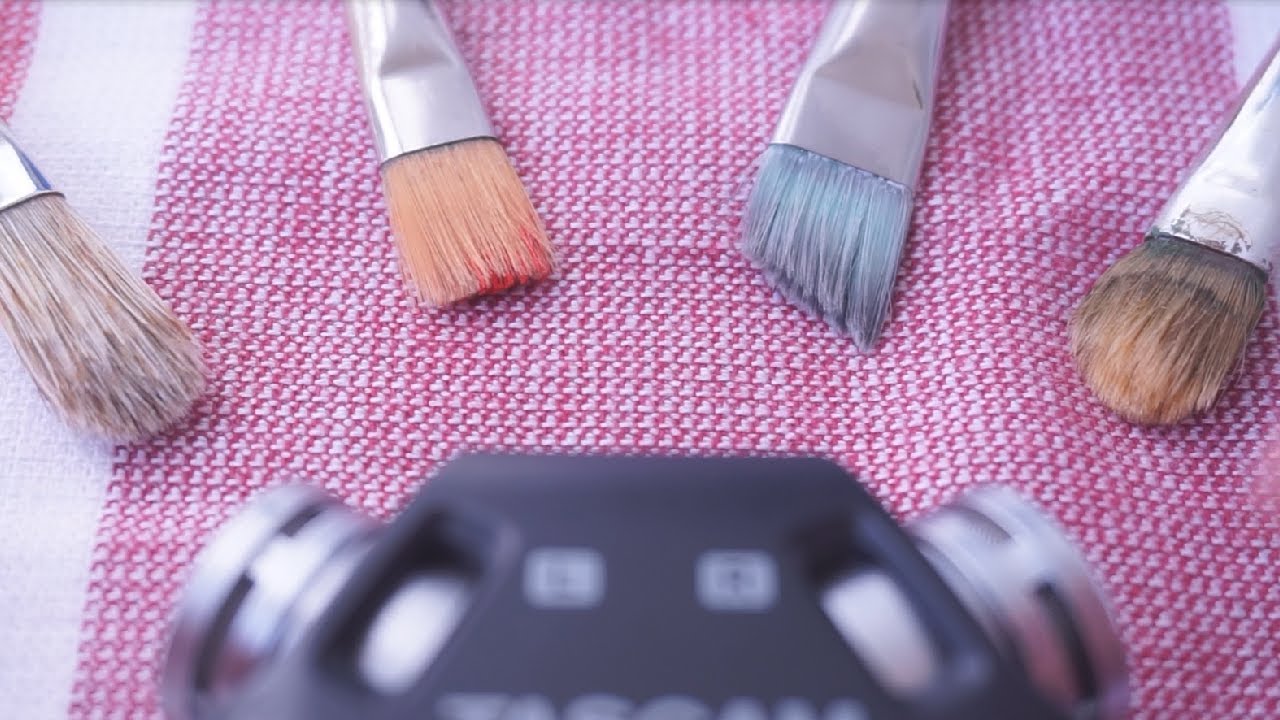 Using many brushes on my tascam