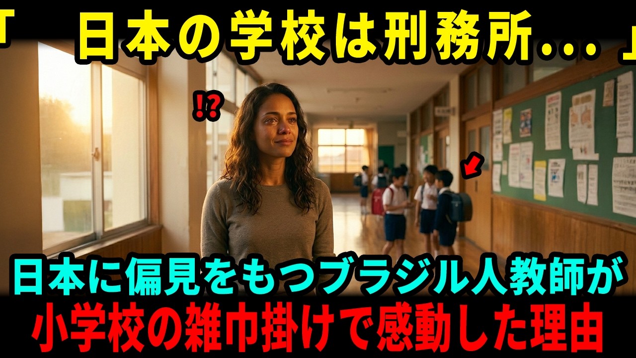 【海外の反応】「日本の学校は刑務所だ」と言っていた父を持つ娘が見たもの