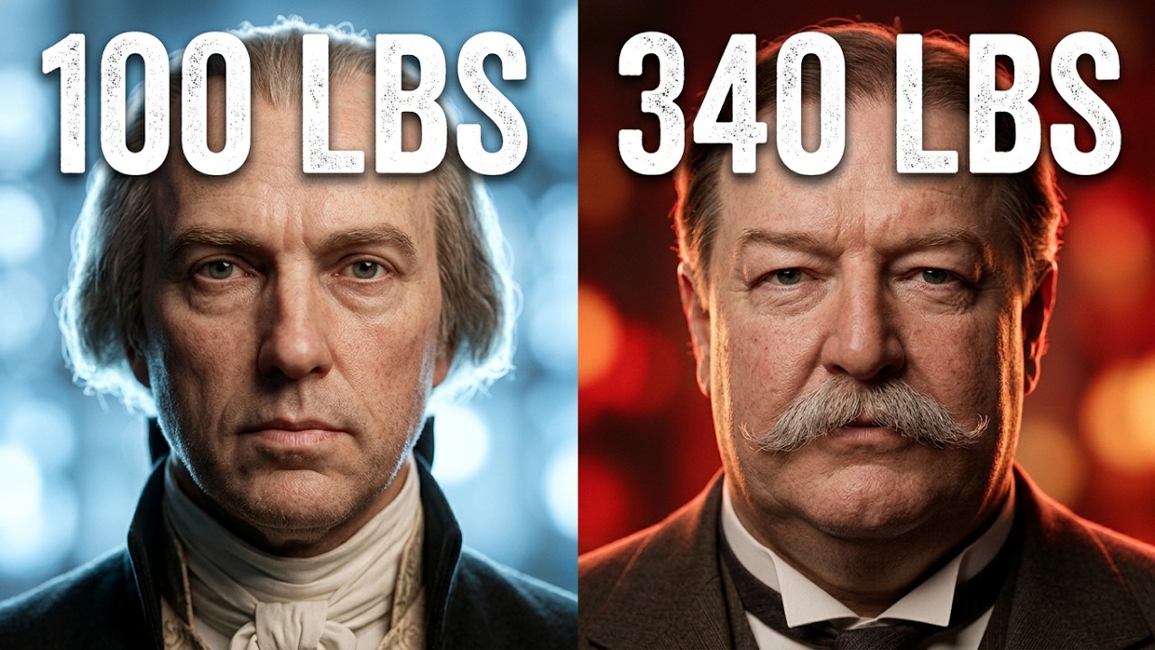 Weight of presidents from lightest to heaviest! Turn your phone, tablet, or TV sound up