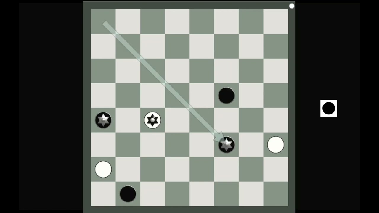 Spanish Checkers Game10-3BlackWin