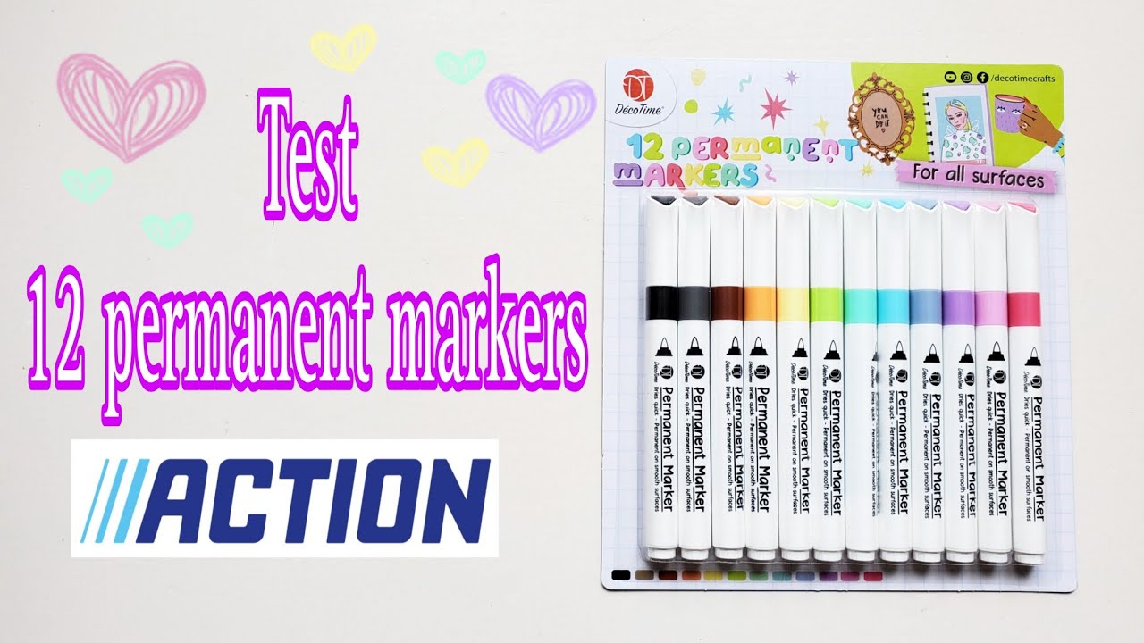 Nouveauté Action: 12 Markers permanent