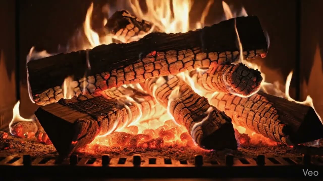 10 Hours Fireplace Sounds 🔥 Black Screen for Deep Sleep | No Music, No Talking