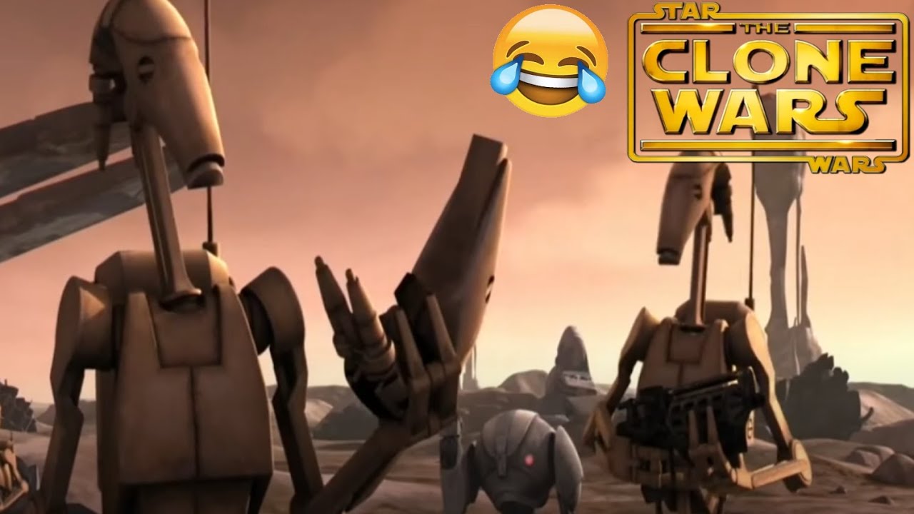 die Lustigsten Kampfdroiden Momente in Star Wars The Clone Wars😂
