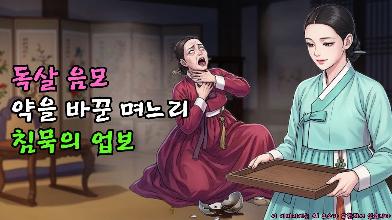 아들 첩 들이려 조강지처 독살하려 한 시어머니, 며느리가 바꿔치기한 탕약을 마시고 벙어리가 된 사연 | 인과응보. 야담ㅣ조선이야기ㅣ민담 ㅣ오디오북.