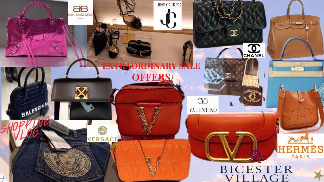 Bicester Village Luxury Outlet Shopping Vlog/Versace-Chanel-Hermès-Balenciaga- Valentino- & More