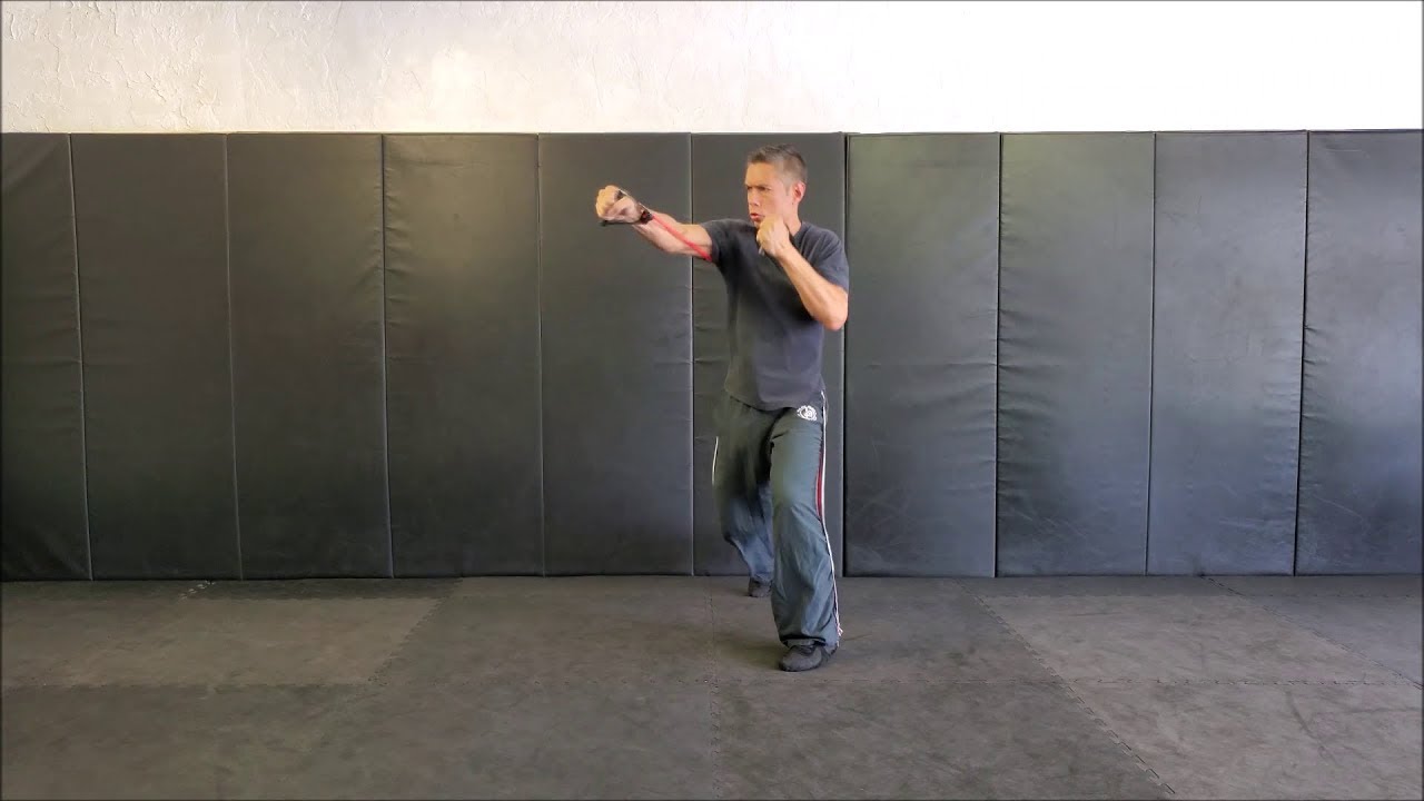 Krav Maga Fitness - Bas Rutten Boxing Workout (Straight Punches Only With Resistance Band)