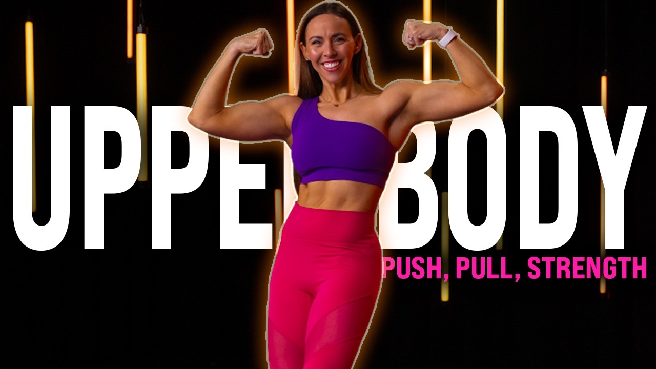 Upper Body Push Pull Strength Workout | 30 Minute Dumbbell Circuits