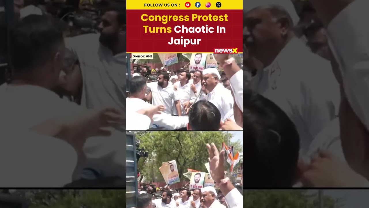 Congress NEET Leak Protest Faces Water Cannon Action In Jaipur | NewsX | Breaking News |
