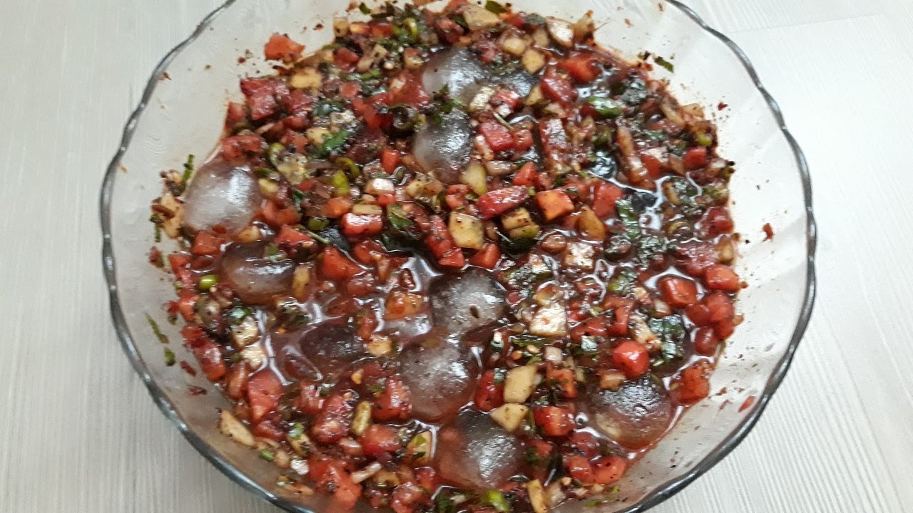 URFA YÖRESİ BOSTANA SALATASI TARİFİ/Kaşık Salata Nasıl Yapılır?