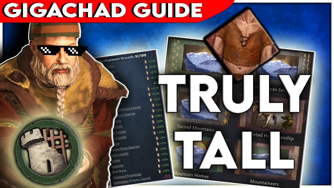 The Last PLAYING TALL Video You'll Ever Need | Crusader Kings 3 Playing Tall GIGACHAD GUIDE