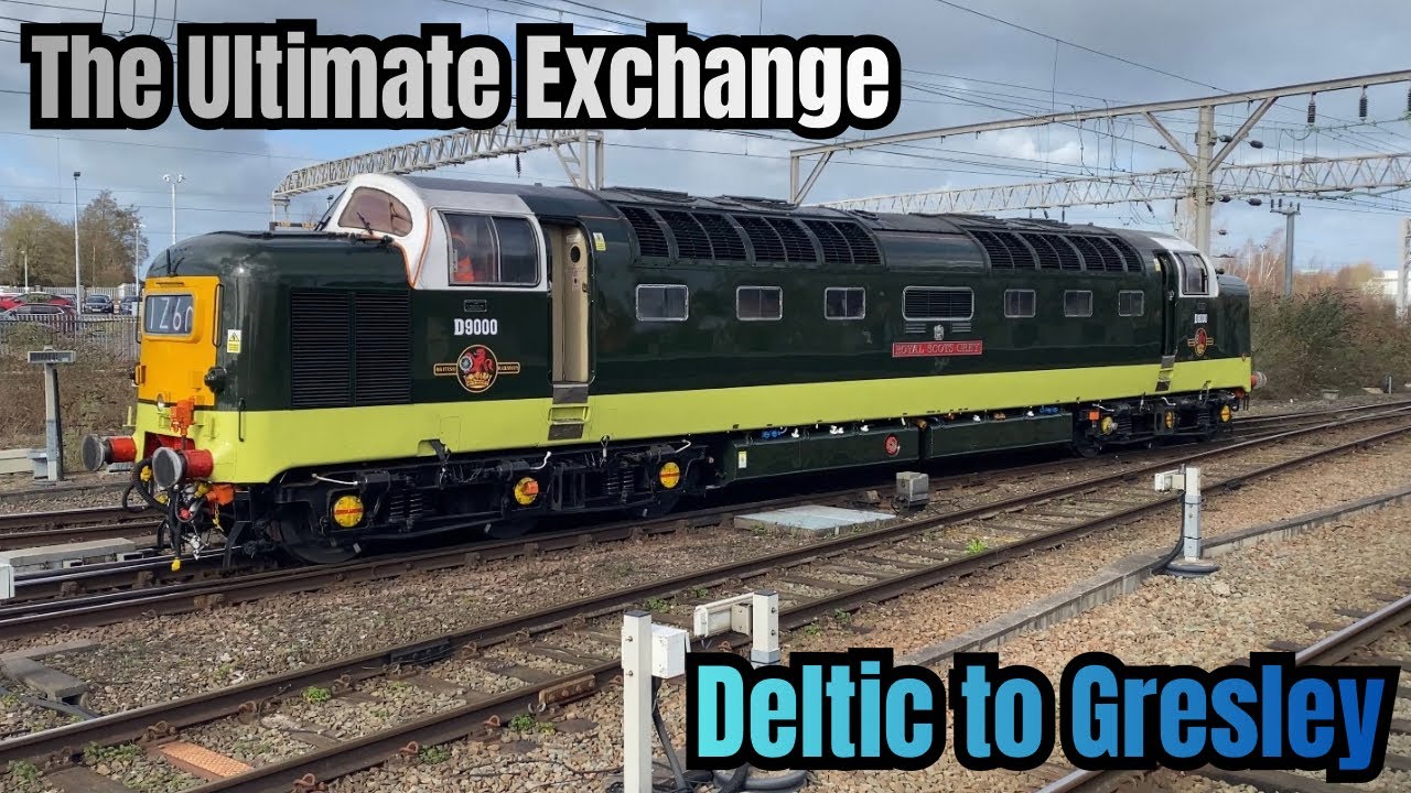 ULTIMATE Loco Swap Over… Deltic 55022 Royal Scots Grey & 4498 Sir Nigel Gresley - Crewe Station 