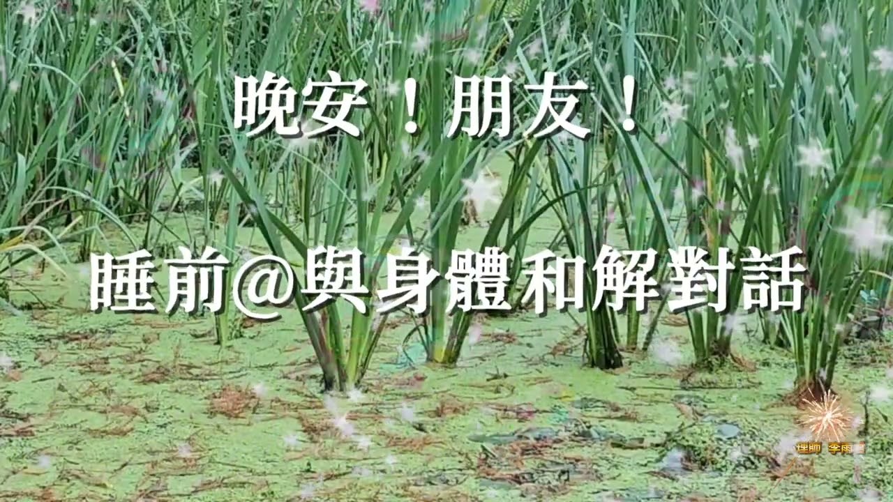 【晚禱！入睡】EP1-9Topic 肩胛與背部/手臂手掌/雙腿雙腳/肌肉/皮膚Key Content：Mindfulness meditation/身體清理修復/能量療癒/靈性提升/安舒睡眠/與神同在