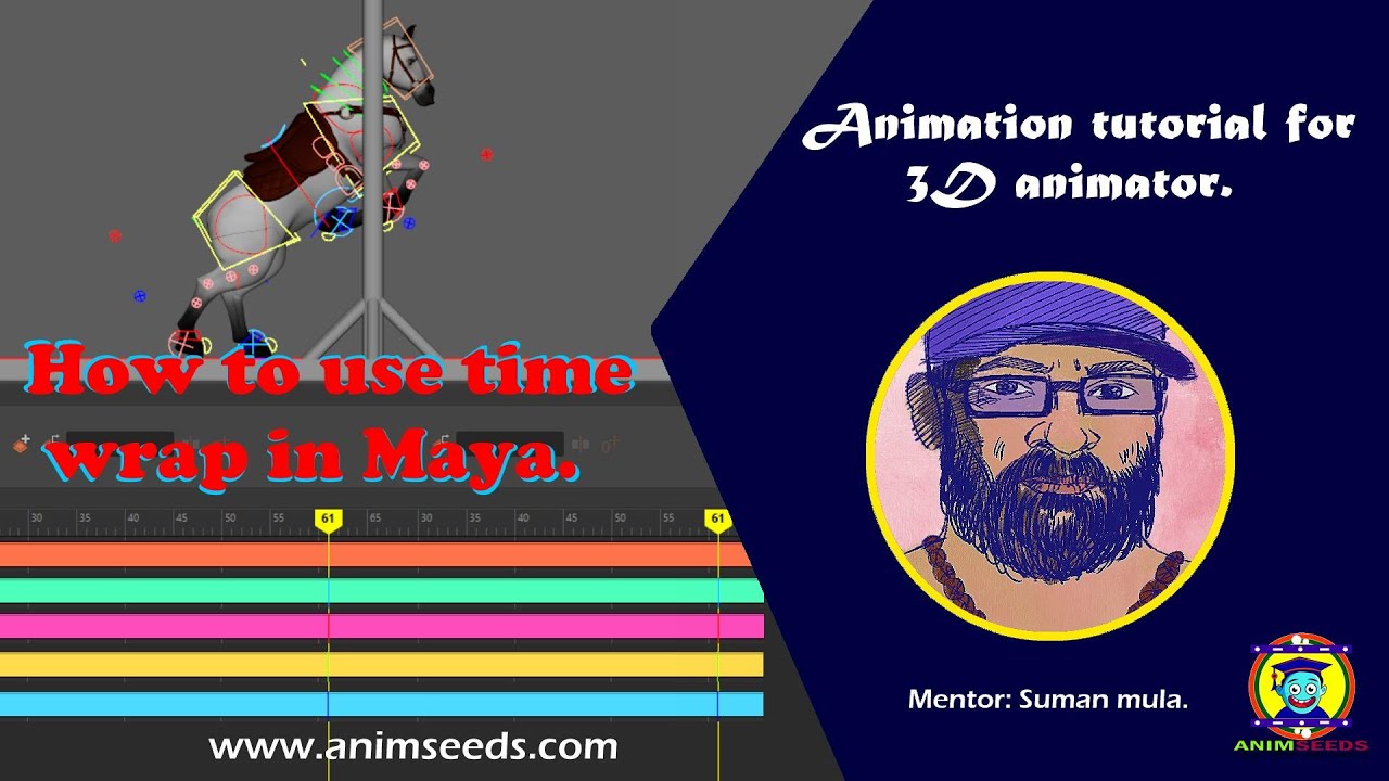 How to use time wrap in Maya