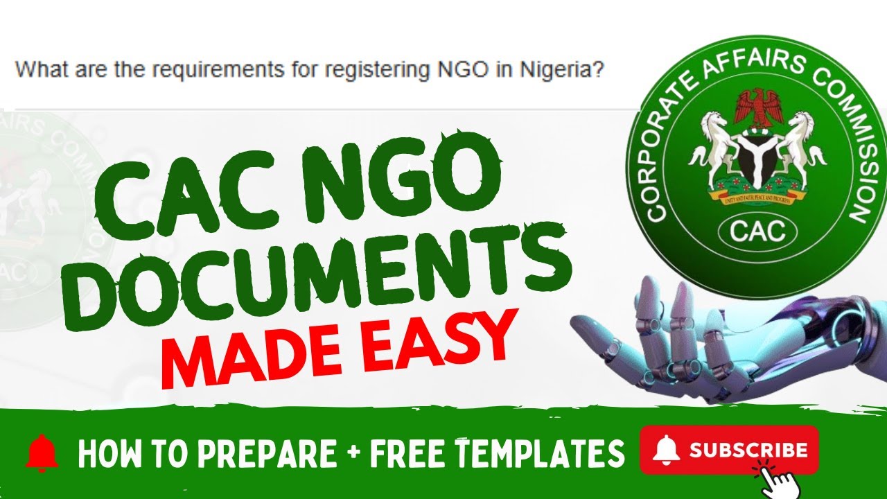 ✅ Documents to Upload for NGO (#cac) Registration in Nigeria (Step-by-Step Guide) #CAC #NGOinNigeria
