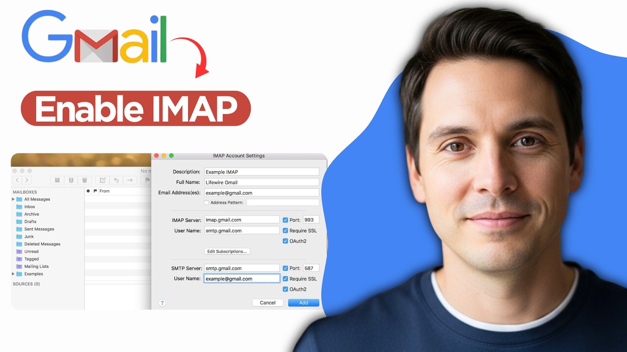 Как включить IMAP в Gmail (пошаговое руководство 2026 года)