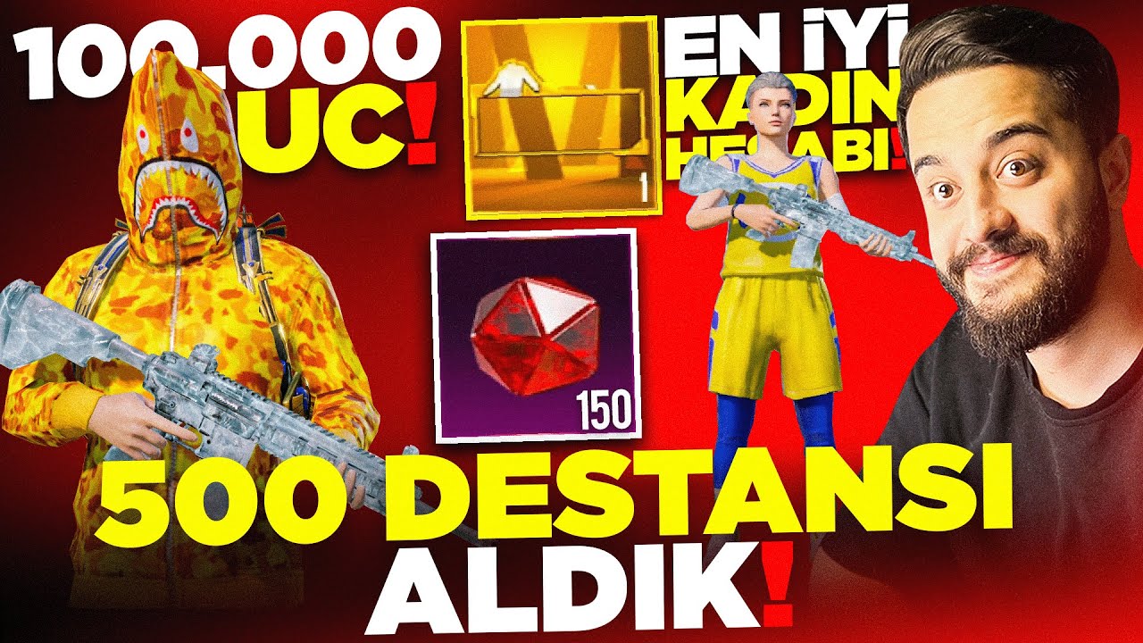 EN İYİ KADIN HESABINA 15 DESTANSI ALIP 500 DESTANSI YAPTIK! REKOR! PUBG Mobile