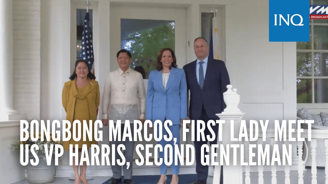 Bongbong Marcos, First Lady meet US VP Harris, Second Gentleman