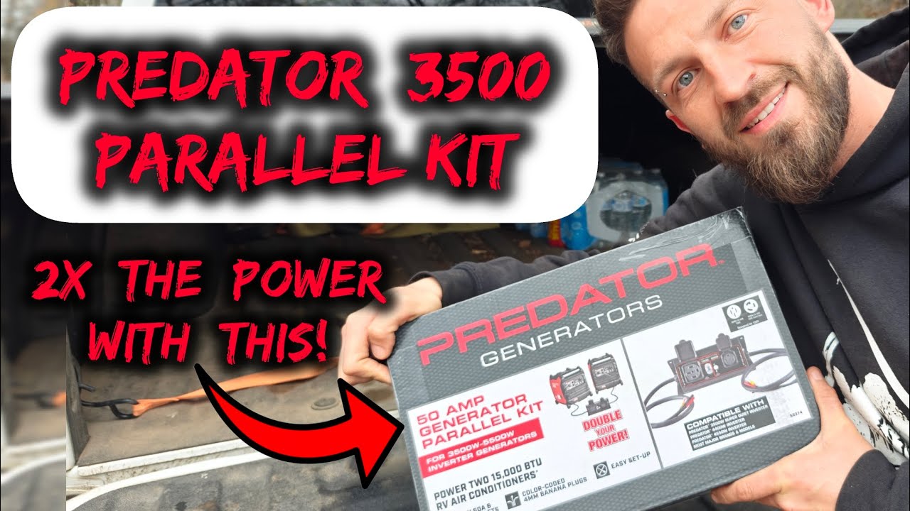 Как соединить 2 генератора Predator 3500 — параллельный комплект на 50 А от Harbor Freight!