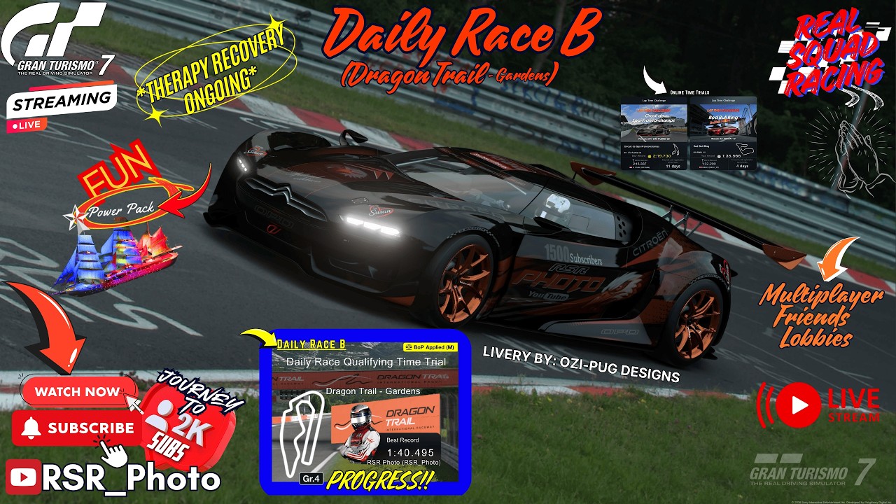 GT7 Gran Turismo 7 ❤️‍🩹Recovery Ongoing❤️‍🩹Improving Daily Race Quali-Lap + Daily B Practice Lobby!!