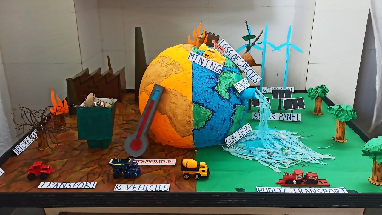 🥰🙏C.G.E.E.S HIGH SCHOOL SCIENCE PROJECT GLOBAL WARMING AND CLIMATE CHANGE#science#project#global
