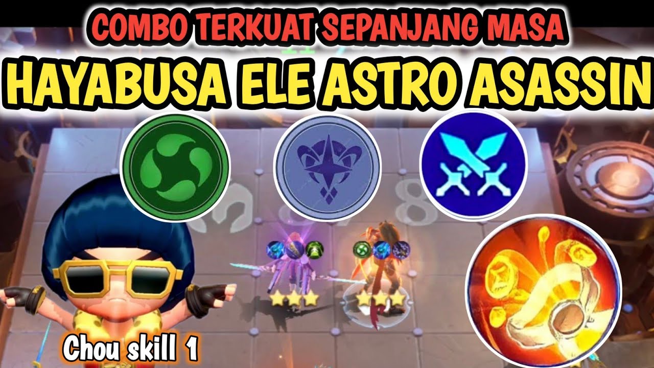CARA BERMAIN CHOU SKILL 1 MAGIC CHESS | COMBO HAYABUSA ASTRO ELE DI JAMIN CUAN TERUS #astropower