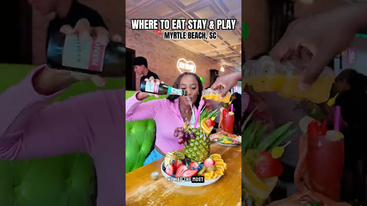THE BEST MYRTLE BEACH ITINERARY! WHERE TO EAT STAY & PLAY IN MYRTLE BEACH, SOUTH CAROLINA!