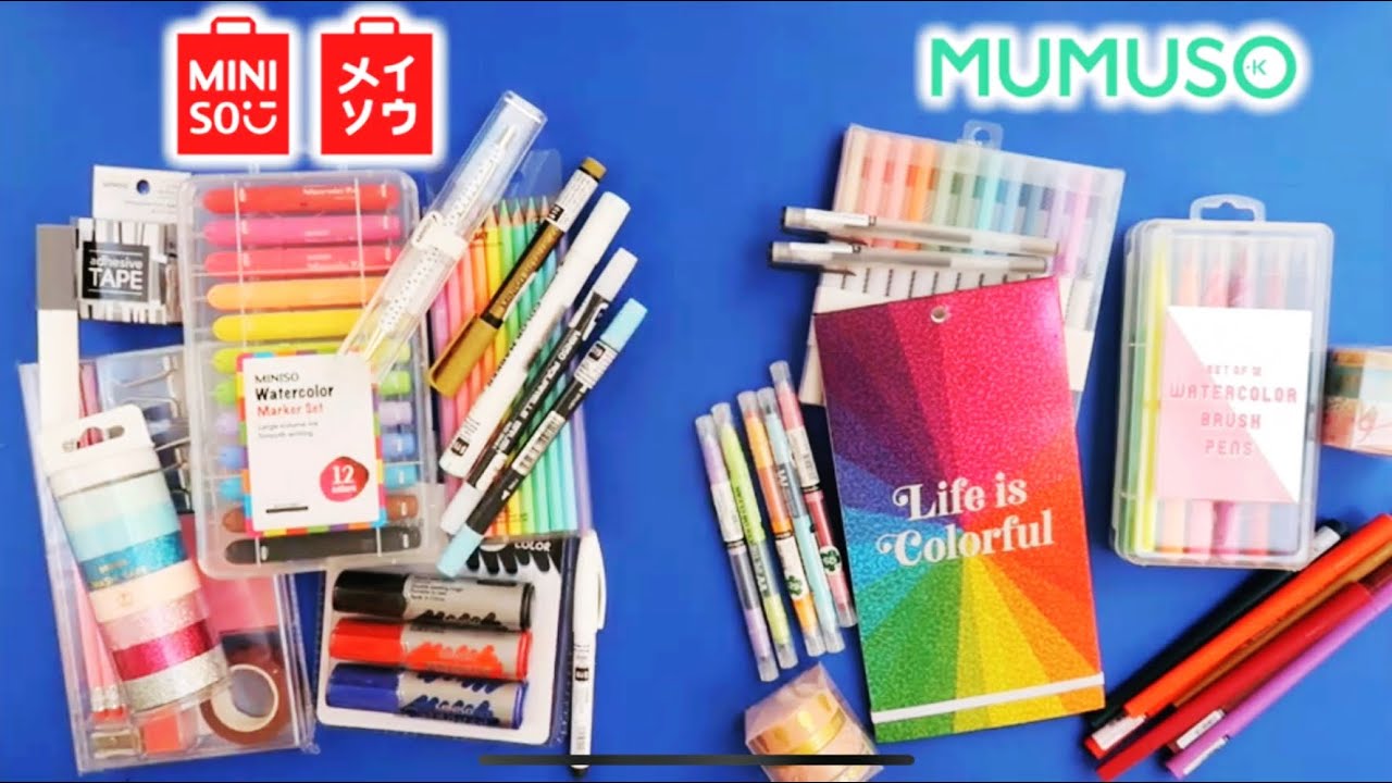 MINISO vs MUMUSO (Haul de papelería!) ✄ Barbs Arenas Art!