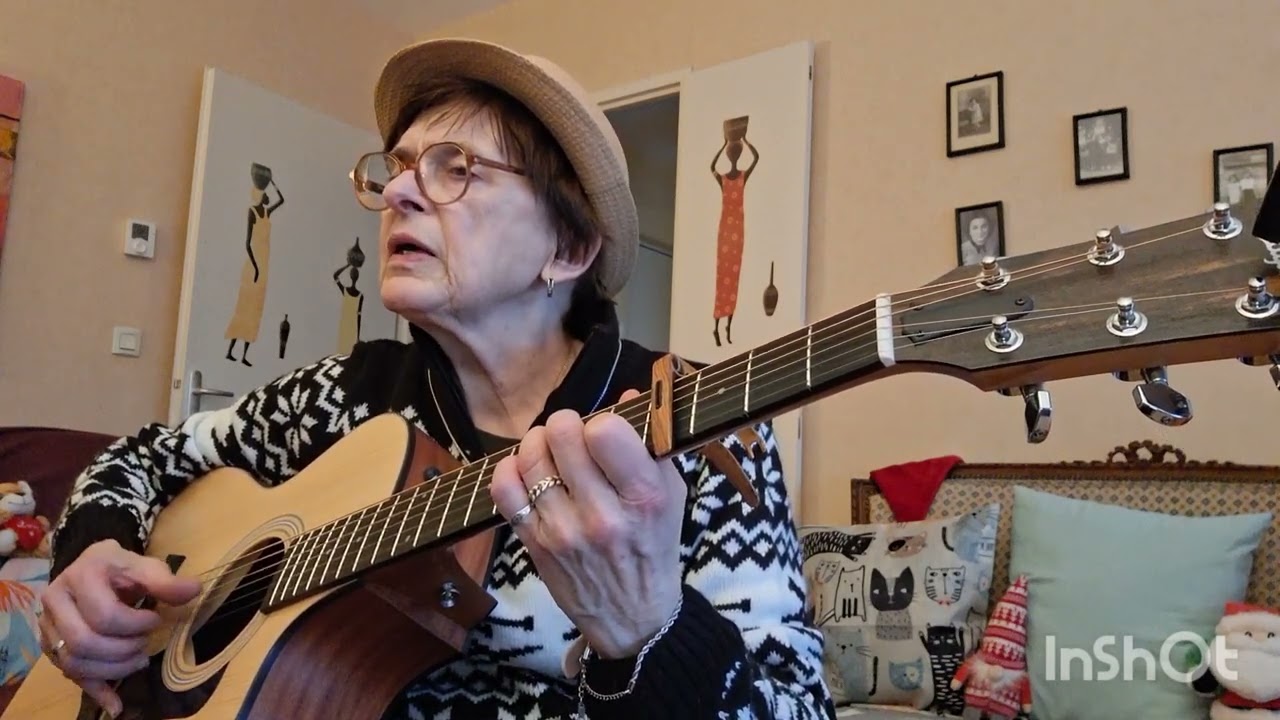 #cover#fingerpicking DIS QUAND REVIENDRAS- TU? de BARBARA.