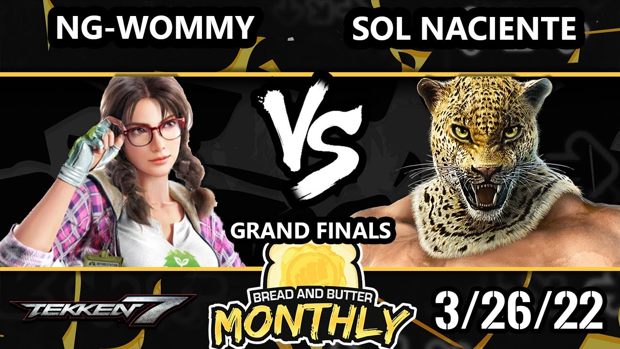 Bread and Butter 26 GRAND FINALS - Sol Naciente (King) Vs. NG-Wommy [L] (Julia) Tekken 7