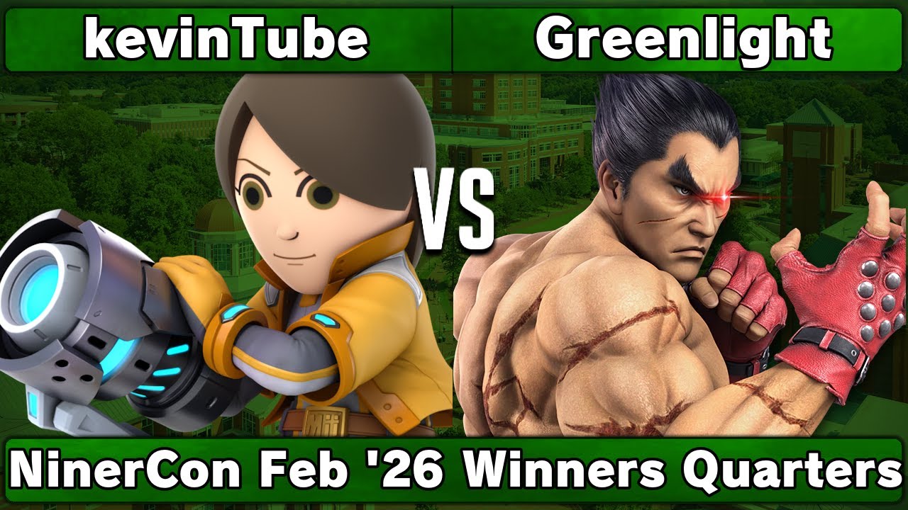 kevinTube (Mii Gunner) vs Greenlight (Kazuya) | Winners Quarters | NinerCon Feb 2026