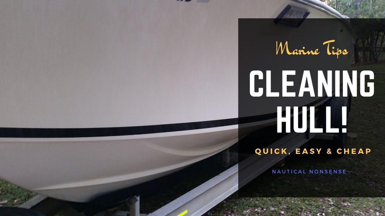 WOW!!! Clean dirty stained boat hull for under $7.00 & it works!