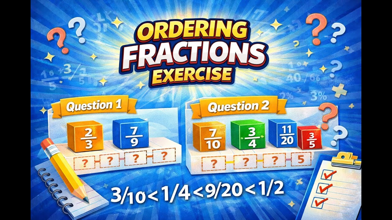 Ordering Fraction | Exercise