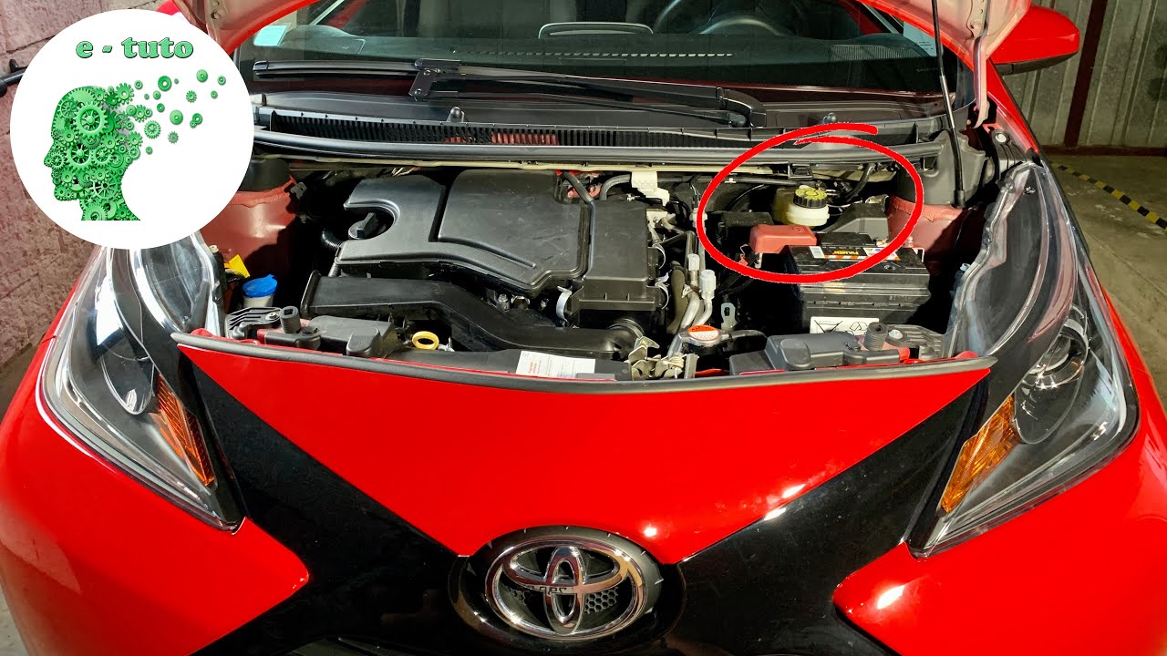 Niveau liquide de frein Toyota Aygo.