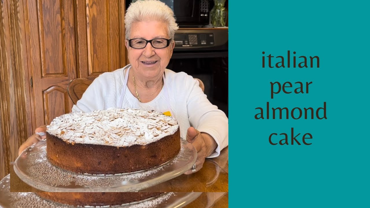 Nonna's Italian Pear Almond Cake (e105)