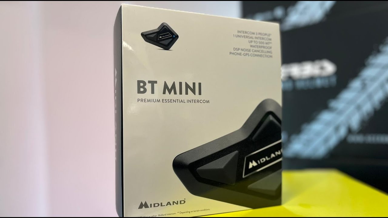 Este INTERCOM para moto de MIDLAND es perfecto para viajar en pareja.