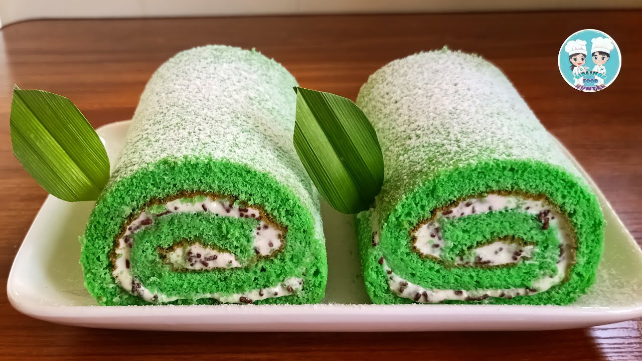 Easy Pandan Cake Roll | Pandan Swiss Roll | Swissroll Recipe