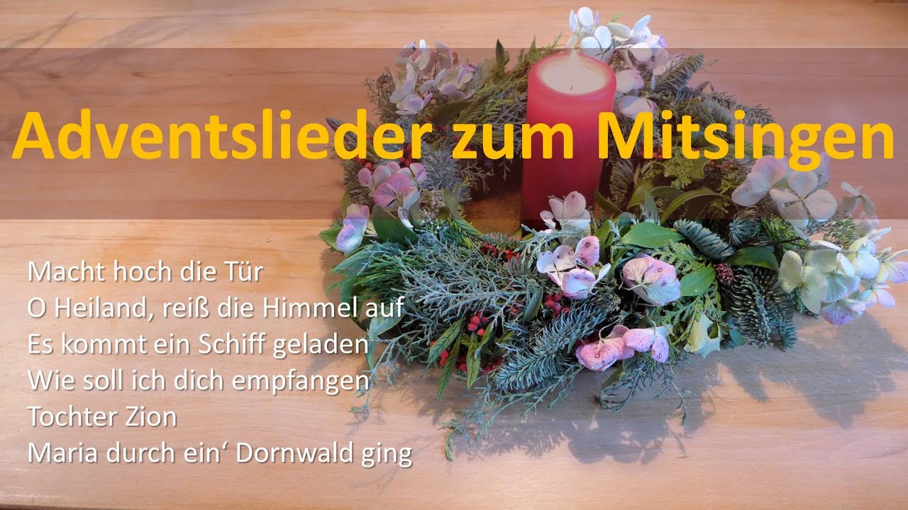 Adventslieder zum Mitsingen