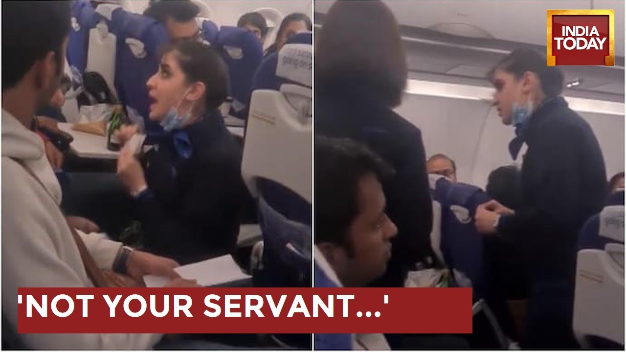 WATCH: Passenger, Air Hostess Get Into A Shouting Match On Indigo Flight In Viral Video