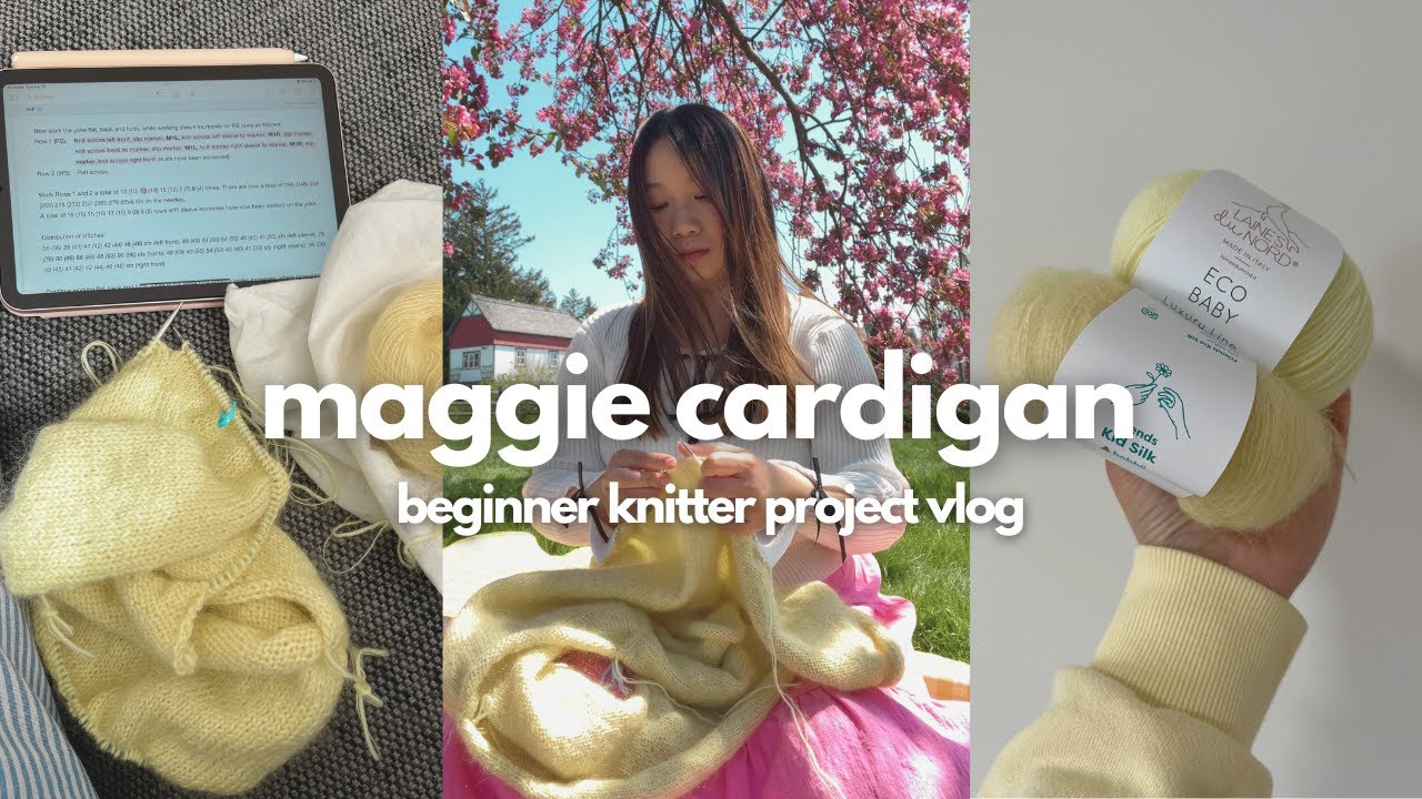 Видеоблог для начинающих вязальщиц: кардиган Мэгги Petiteknit 🧈💛✨