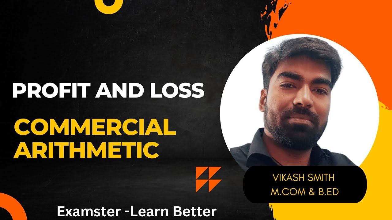Profit and loss chapter solution PRT 2 ll Commercial arithmetic || Class 11th ||